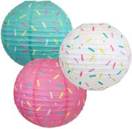 🍩 just artifacts 12-inch donut party sprinkles hanging paper lanterns (3pc) логотип