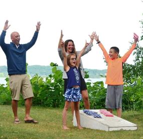 img 2 attached to 🌽 TOYSHARING Real Corn Filled Cornhole Bags: American Flag Set of 8 - Patriotic Duck Cloth Regulation Bean Bags for Cornhole Toss Game