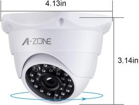 img 3 attached to 🎥 A-ZONE Dummy Fake Security Camera: Realistic Look & Lighting Red LED for Enhanced Home and Business Security - 2 Pack