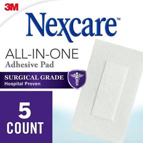 img 3 attached to 🩹 Nexcare Soft Cloth Premium Adhesive Pad, White, Pack of 5