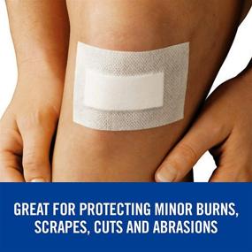 img 1 attached to 🩹 Nexcare Soft Cloth Premium Adhesive Pad, White, Pack of 5