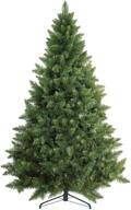 🎄 prextex 6ft christmas tree - high-quality hinged artificial spruce christmas tree, lightweight & easy assembly with metal stand, 1200 tips logo