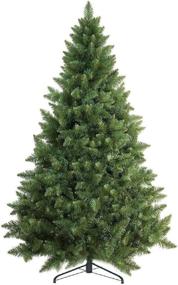 img 4 attached to 🎄 Prextex 6ft Christmas Tree - High-Quality Hinged Artificial Spruce Christmas Tree, Lightweight & Easy Assembly with Metal Stand, 1200 Tips