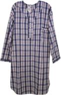 🔲 checkered mens adaptive back nightshirt logo