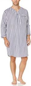 img 1 attached to 🔲 Checkered Mens Adaptive Back Nightshirt