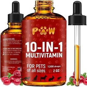 img 4 attached to 🐾 Complete 10-in-1 Cat & Dog Multivitamin: Hip & Joint Support + Essential Vitamins & Cranberry Supplement for Optimal Health - Aids Bladder, Kidney, Skin, and Joint Function - Includes Glucosamine for Dogs