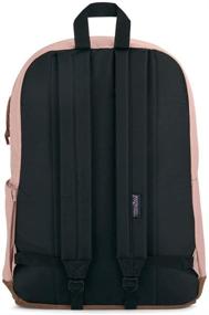 img 1 attached to Versatile JanSport Right Pack Backpack: Ideal for School, Travel, Work, or Laptop - Misty Rose Design with Suede Leather Bottom and Handy Water Bottle Pocket