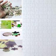🧩 wholesale diy thermal transfer pearl puzzle: 10 sets of a4 jigsaw puzzles with 120 pieces, blank sublimation, diy heat press transfer crafts, a4 thermal transfer puzzle, and thermal transfer supplies logo