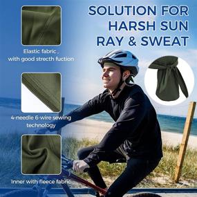 img 2 attached to Sweat-Wicking Head Wrap Helmet Liner: Stay Cool with Breathable Dew Do Rags for Outdoor Activities - Set of 6