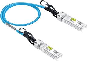 img 4 attached to High-Performance 10G SFP+ DAC Cable - Blue Twinax SFP Cable for Ubiquiti UniFi Devices, Ideal for Short-range Connections