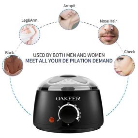 img 1 attached to 🔥 Painless Hair Removal Wax Warmer Kit for Thick and Long Hair, Complete at-Home Waxing Kit with Everything You Need for Novice, Includes 8 Bags of Brazilian Wax (14.1Oz / 400g)