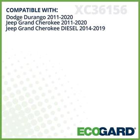 img 2 attached to 🚘 ECOGARD XC36156 Premium Cabin Air Filter - Fits 2011-2021 Jeep Grand Cherokee, 2014-2020 Grand Cherokee DIESEL, and 2011-2021 Dodge Durango