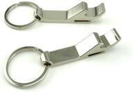 honbay 2pcs keychain bottle opener - stainless steel bartender bottle opener - versatile 🍺 & durable - premium beer keyring opener - metal pendant animal style can opener keychain logo