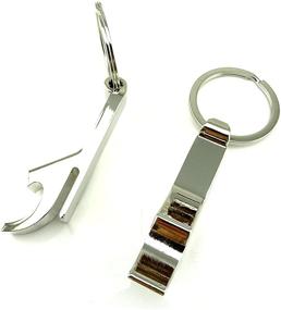 img 1 attached to Honbay 2pcs Keychain Bottle Opener - Stainless Steel Bartender Bottle Opener - Versatile 🍺 & Durable - Premium Beer Keyring Opener - Metal Pendant Animal Style Can Opener Keychain