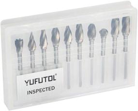 img 3 attached to 🛠️ YUFUTOL 1/8 inch Carbide Burr Set - 10pcs Aluma Cut Carbide Rotary Burrs for Aluminum 3mm Shank - Ideal for Die Grinder Drill, Woodworking, Drilling, Aluminum Carving, Engraving, and Polishing