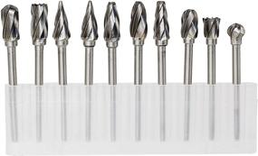 img 4 attached to 🛠️ YUFUTOL 1/8 inch Carbide Burr Set - 10pcs Aluma Cut Carbide Rotary Burrs for Aluminum 3mm Shank - Ideal for Die Grinder Drill, Woodworking, Drilling, Aluminum Carving, Engraving, and Polishing