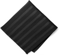 👔 classy green striped pocket square: men's handkerchiefs from tiemart - enhance your style logo