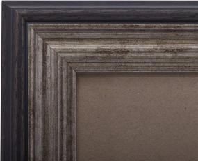 img 2 attached to 🖼️ Vintage-inspired 5x7 Picture Frame in Antique Brown - Versatile Mount/Desktop Display by EcoHome Frames