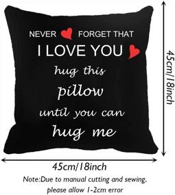 img 2 attached to Two-Sided Printing Lover Pillow Cover: A Romantic Reminder of 💌 Unending Love – Embrace this Comforting Cotton Linen Cushion for Eternal Hugs.