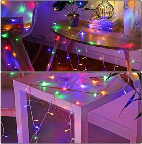 img 2 attached to Illuminew 42ft 100 LED Outdoor/Indoor String Lights: Multi-Mode Christmas Decorations for Bedroom, Wedding, and Party