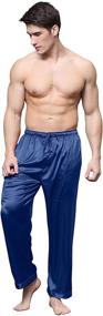 img 1 attached to Golden Candice Satin 👔 Pajama Bottoms: Luxurious Men's Clothing