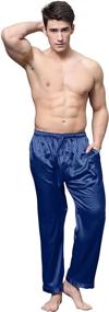 img 2 attached to Golden Candice Satin 👔 Pajama Bottoms: Luxurious Men's Clothing