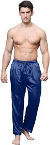 img 4 attached to Golden Candice Satin 👔 Pajama Bottoms: Luxurious Men's Clothing