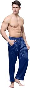 img 3 attached to Golden Candice Satin 👔 Pajama Bottoms: Luxurious Men's Clothing