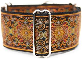 img 3 attached to 🐕 2" Wide Martingale Dog Collar for Greyhound, Saluki, Whippet, and Similar Neck Breeds