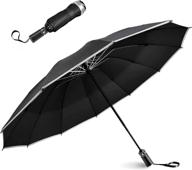 automatic reflective windproof umbrellas protection logo