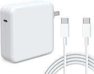 💡 siliconv charger - usb-c 87w power delivery 3.0 port. compatible replacement for macbook pro 13", 13.3", and 15" (after 2016) and macbook air 2020. also compatible with samsung, nintendo switch, lenovo, asus, dell usb-c ports. logo