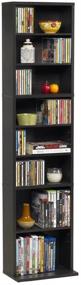 img 3 attached to 📀 Atlantic Summit Adjustable Media Cabinet - Organizes 261 CDs, 114 DVDs, and 132 Games - Espresso Finish