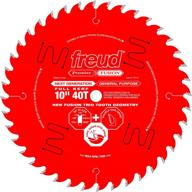 🔪 high-performance freud 10" x 40t blade for precision crosscuts & rips on various wood surfaces (p410) logo