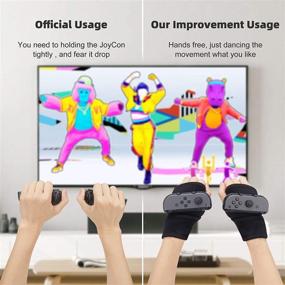 img 3 attached to 🎮 LeyuSmart Wrist Strap for Nintendo Switch Just Dance Games 2019-2022, Elastic Comfortable Wristband Dancing Accessories Grips Kids (Small Size Gray Pair)