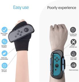 img 1 attached to 🎮 LeyuSmart Wrist Strap for Nintendo Switch Just Dance Games 2019-2022, Elastic Comfortable Wristband Dancing Accessories Grips Kids (Small Size Gray Pair)