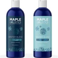 hydrating shampoo and conditioner set for dry scalp - clarifying scalp care and frizz control - mint essential oils for dry damaged hair - ideal for build-up removal logo