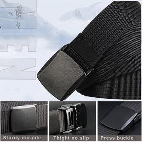 img 3 attached to 🔥 Stylish and Durable Hoanan Non Metal Coyote Men's Belt Accessories for Casual and Tactical Attire