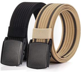 img 4 attached to 🔥 Stylish and Durable Hoanan Non Metal Coyote Men's Belt Accessories for Casual and Tactical Attire