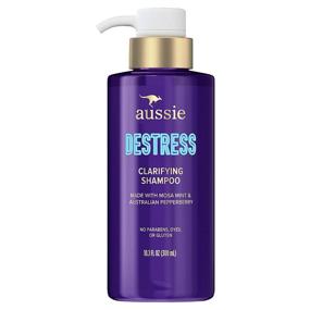 img 4 attached to 🍃 Aussie Destress Clarifying Shampoo: Rejuvenate with Mosa Mint and Australian Pepperberry, Fresh 10.1 Fl Oz