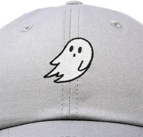 img 3 attached to Ghost Embroidery Cute Halloween Baseball Cap Dad Hat by DALIX