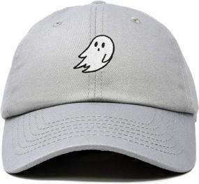 img 4 attached to Ghost Embroidery Cute Halloween Baseball Cap Dad Hat by DALIX