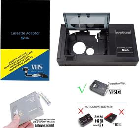 img 2 attached to 📼 Эффективный моторизованный адаптер кассет VHS-C для JVC C-P7U CP6BKU C-P6U, Panasonic PV-P1, RCA VCA115 - магазин электроники и аксессуаров.