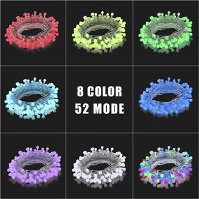 img 2 attached to 🌍 Fiee 8 Colors Change Globe Ball String Lights with Remote Control - 33ft 96LED RGB Fairy Decoration Christmas Lights with 52 Modes - Plug in for Indoor Party Wedding Bedroom Garden