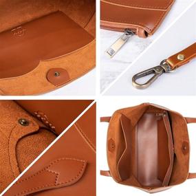 img 2 attached to Leather Vintage Shoulder Handbag Classic