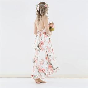 img 1 attached to 👗 Flofallzique Vintage Sundress for Toddler Girls - Ideal for Weddings and Special Events - High-quality Girls' Clothing