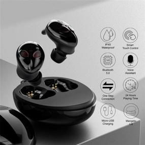 img 2 attached to Wireless Charging Bluetooth Earphones Resistant