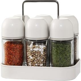 img 1 attached to Glass Spice Jar Dispenser Organization