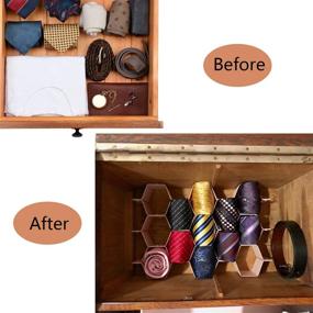 img 1 attached to 🛋️ SofaRay Honeycomb Drawer Organizer: Adjustable Plastic Dividers for Underwear, Socks, Bras, Scarves, Stockings - Cabinet Partition Set (1 Group = 8 Pieces)