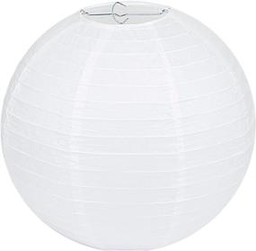 img 4 attached to 🏮 Beautifully Delicate LIHAO 12 Inch White Round Paper Lanterns - A Set of 10