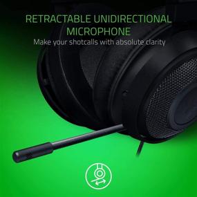 img 2 attached to Обновленный игровой наушник Razer Kraken 2019 - матово-черный: легкий алюминиевый каркас - ретрактабельный шумоподавляющий микрофон - совместим с ПК, Xbox, PS4, Nintendo Switch.